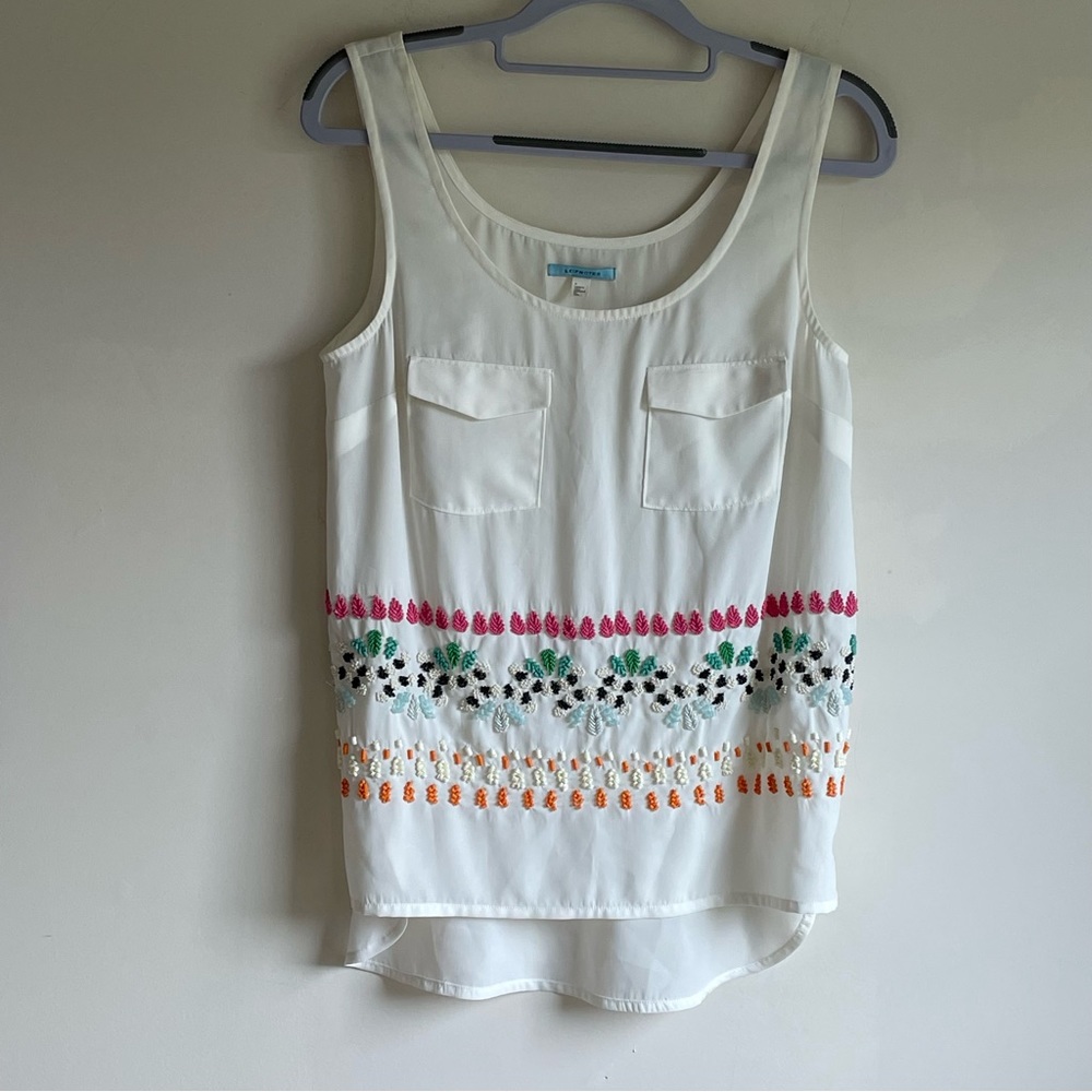 Anthropologie Leifnotes Bazaar
Beaded Tank Size 0